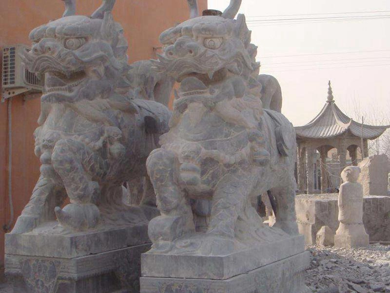 生產(chǎn)完成的石雕麒麟[編號(hào)150]