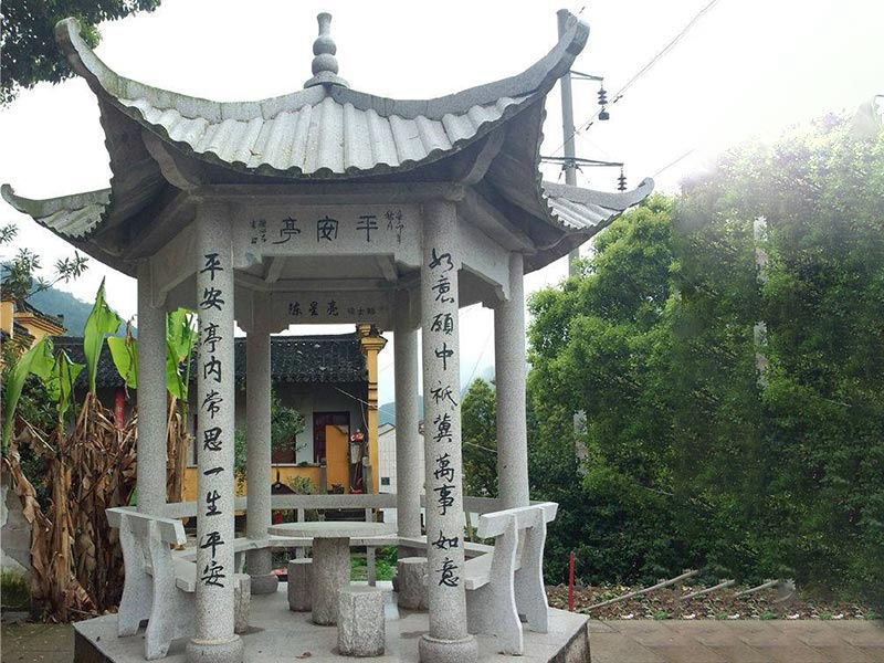 寺廟花崗巖石涼亭[編號017]