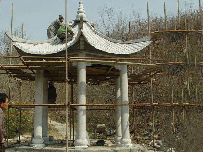 農(nóng)村古道花崗巖石涼亭[編號010]