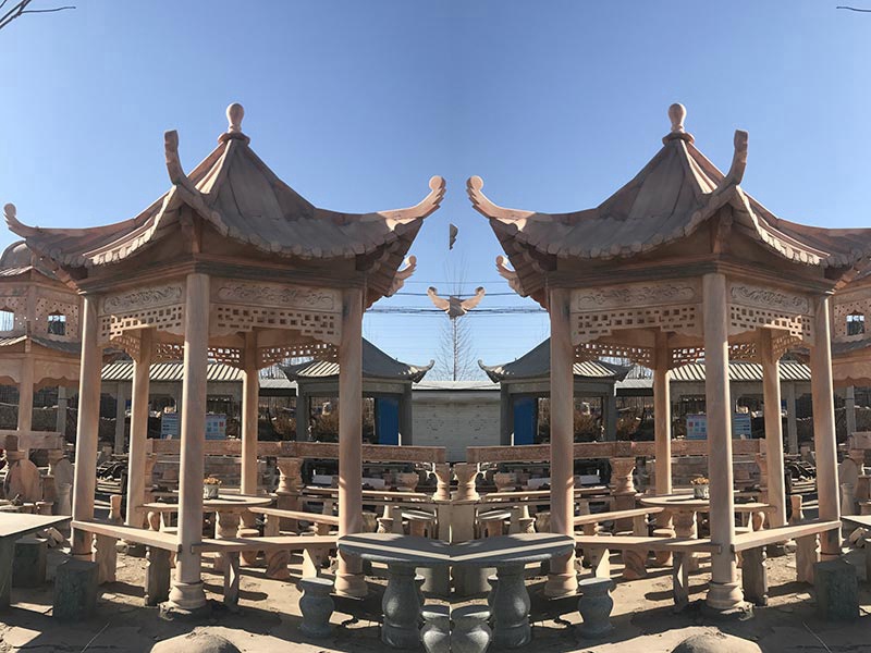 廠家待售晚霞紅石涼亭[編號022]