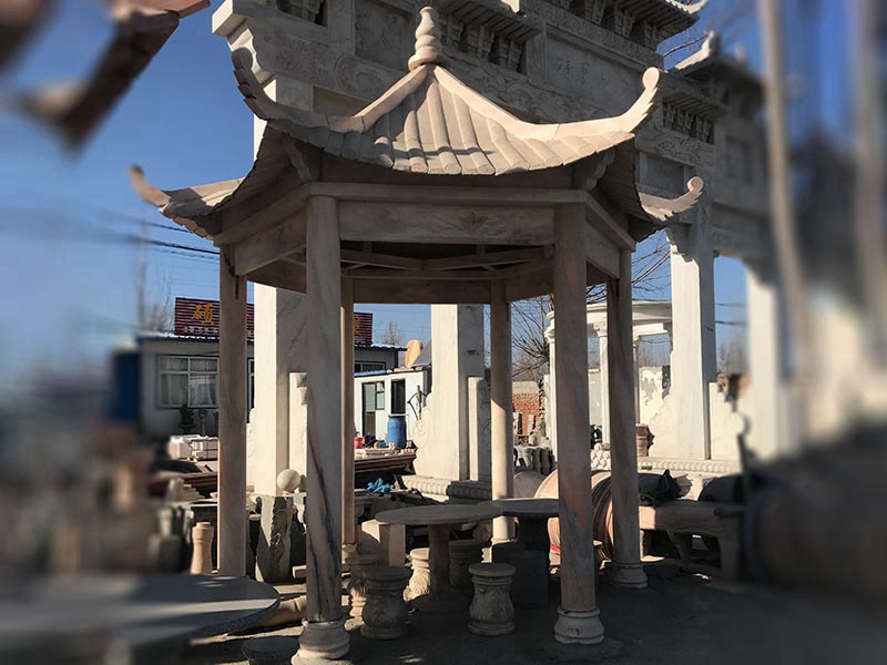 廠家直售晚霞紅石涼亭[編號021]