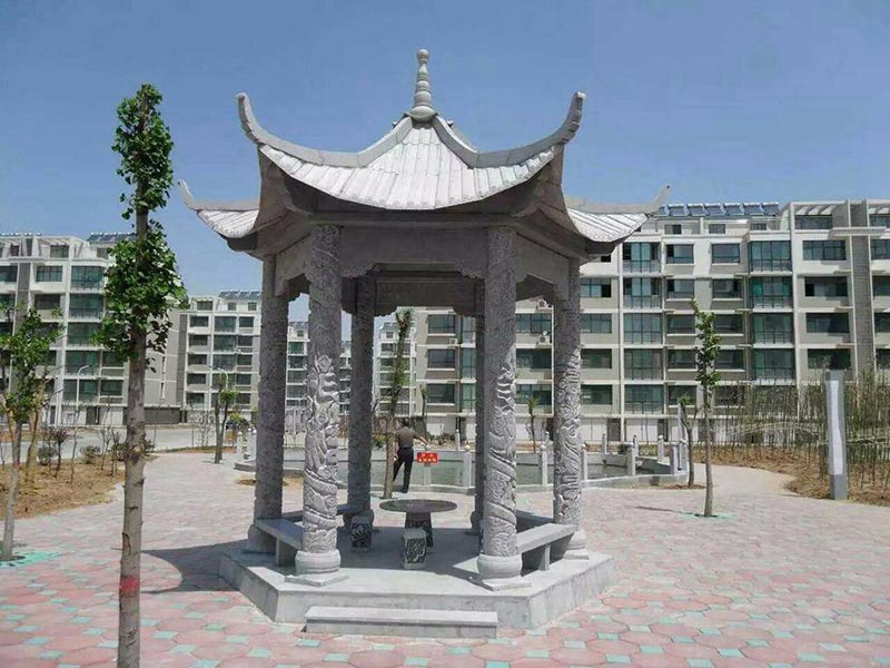 公園小廣場青石涼亭[編號003]