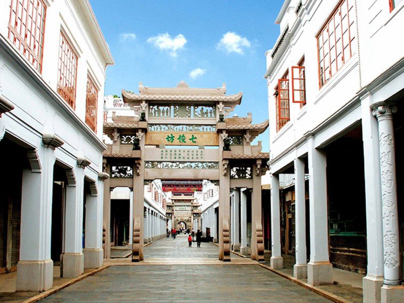 美麗鄉(xiāng)村街道三門五樓牌坊圖片樣式[編號(hào)396]