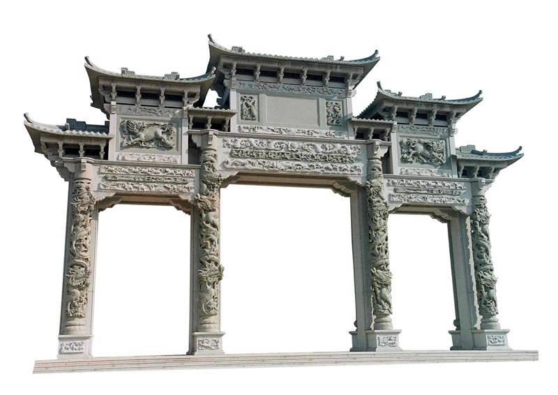 三門五樓農村牌坊