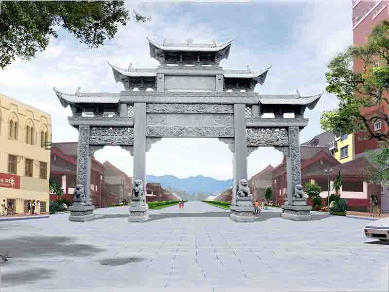 農(nóng)村石牌坊