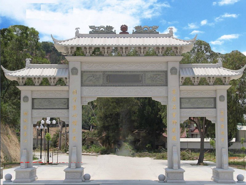 花崗巖村口牌坊