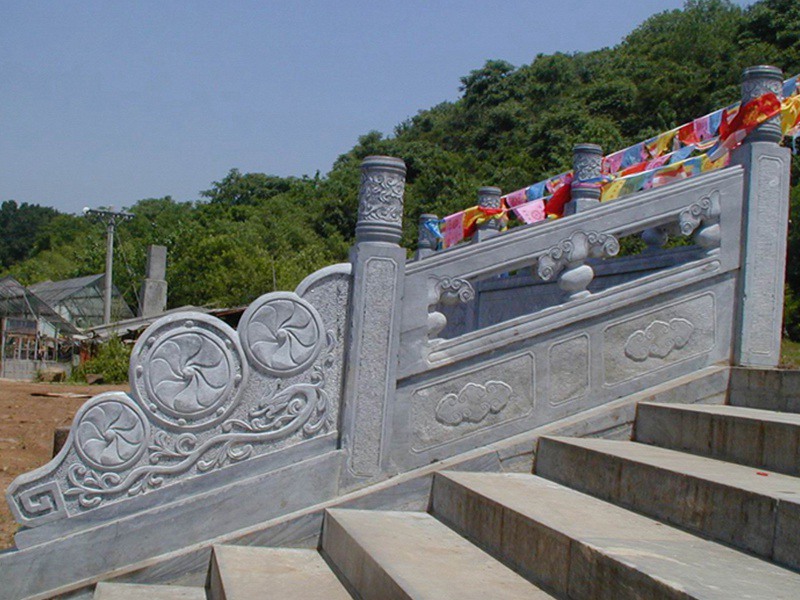 景區(qū)臺階青石欄桿圖片（編號308）