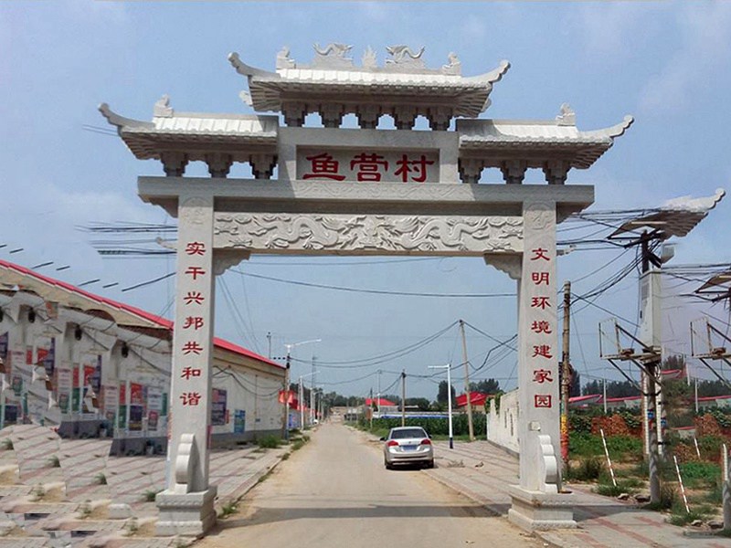 農(nóng)村一門(mén)石牌坊制作