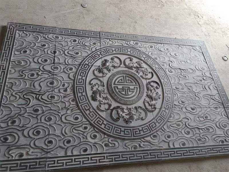 農(nóng)村庭院青石石雕壁畫(huà)